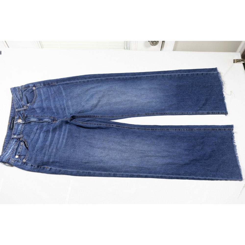Aeropostale Womens 8 Reg Daisy Jones Vibes Wide Leg Raw Hem - Picture 2 of 6
